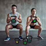 Fitvids Kettlebell Sets 3 Piece Strength Training KettleBells Weight Set 5lb, 10lb, 15lb Kettle Bell