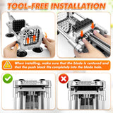 Anatole Professional French Fry Cutter Stainless Steel with 1/2'' Blade Manual Potato Slicer Veggie Chopper Homestyle Dicer for Onions Carrots Cucumbers