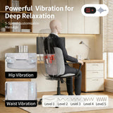 Ethereal Wellness Shiatsu Neck and Back Massager with Heat,35cm Rolling Massage Chair Pad,4D Kneading Cushion with Vibration for Pain Relief,Comfortable Back Massage for Chair,Office Home