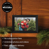 Aura HD Digital Picture Frame | Carver: The Best Frame for Gifting (Black Stone, 10")
