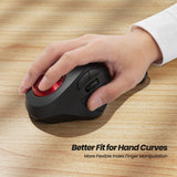 Nulea M505A Wireless Trackball Mouse Ergonomic 44mm Index Finger Control