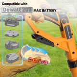 Electric Weed Wacker and Leaf Blower (No Battery) Compatible with Dewalt 20V Max Battery, Auto Feed String Trimmer and 7 Speed Leaf Blower