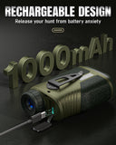 Upgrade Range Finder for Hunter, 1200Y Laser Range Finder, High Transmittance HD LCD Display with 7X Magnification TAKENJOY