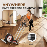 ANCHEER Elliptical Exercise Machine, Elliptical Machine for Home, Hyper-Quiet Smooth Magnetic Driving System, Elliptical Trainer with 15.5"-20" Stride, 350LBS Capacity with Multiple Resistance Levels