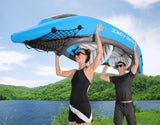 Bestway Hydro-Force 2-Person Cove Champion Inflatable Kayak Set | Includes Kayak, 2 Aluminum Paddles, Hand Pump, 2 Fins, and Carry Bag Bestway