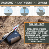 Astra Optix OTX/HTX1600 1760yd Laser rangefinder for Hunting, Shooting and Golfing