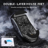 ATTACK SHARK R11 Ultra 8K Carbon Fiber Wireless Gaming Mouse,PAW3950MAX 42K DPI Sensor,49g Superlight Ergonomic Computer Mice with Tri-Mode,70M Switch Cloud Driver for Win/Mac/PC Gamer,Ink Blade&Tape