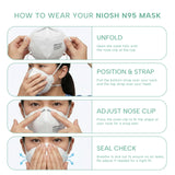 Well Before N95 Mask NIOSH Approved - Respirator Face Masks Individually Wrapped with 4 Premium Protection Layers - Pack Of 300