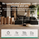 Novilla 104.3" Modular Cloud Couch, Modern Sectional Sofa with Smarts Coil® Support