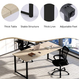 Bonzy Home 12FT Conference Table, Modern Large Meeting Table Office Desks for 16 Person