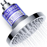 Evana Filtered Shower Head with Filters - Removes up to 99% Chlorine & Heavy Metals - High Pressure Shower Heads – Bathroom Accessories - Shower Filter - Rain Shower Head Filters - Chrome Showerhead