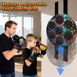 Music Boxing Machine with Boxing Gloves - Wall Mounted Punching Machine for Adults & Kids, 9-Speed Punch Game, Wall Boxing Punching Pad, Upgrade Gifts for Boys Age 6+ (Graffiti)