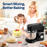 VIVOHOME Stand Mixer with Fermentation, One-Touch Presets Electric Dough Mixer with 6 Qt Bowl, Kitchen Standing Mixer for Baking, Black