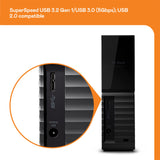 WD 24 to My Book External Desktop Hard Drive, USB 3.2 Gen 1, exFAT, SuperSpeed USB-A Cable, Backup and Password Protection