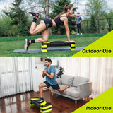 Smartxchoices 30'' Aerobics Stepper Workout Step Platform with 4" - 6" - 8" Adjustable Risers, Fitness Exercise Workout Trainer,Non-slip Step Platform for Cardio, Core, Strength Training,Home Gym