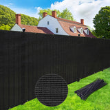 Privacy Screen Fence 8' x 50' Commercial Shade Cover with Brass Grommets Heavy Duty Perfect for Outdoor Back Yard