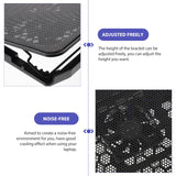 Laptop Cooling Pad 15.6-17 Inch with 6 Silent Fans, Adjustable Stand
