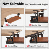 BONTEC Under Desk Keyboard Tray, Pull-Out Keyboard & Mouse Platform