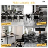 Folding Conference Table with Wheels,2 Pack Conference Room Tables,Mobile Meeting Training Table for Office