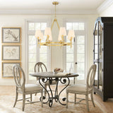 Untrammelife 30" Gold Wagon Wheel Drum Chandelier
