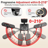 TDH Leg Stretcher, 220LBS Stretcher Machine,200° Adjustable Split Machine, Flexibility Stretching Equipment to Relieving Leg Muscl,Exercise for Everyone (Red-Black)