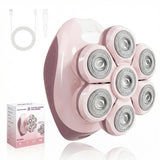Bartrimber Electric Razors for Women Legs: 7D Fast & Painless Full-Body Shaver for Silk Skin – Waterproof Lady Face Pubic Hair Remover w/Light&Travel Cover – Wet/Dry Use, Gifts for Women Girl, Pink