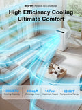 MEPTY Portable Air Conditioners, 10000 BTU Portable AC Unit with Dehumidifier, Sleep Mode, 24H Timer, Cools Room up to 450 sq.ft, Room Air Conditioners with Self-evaporation System for Bedroom