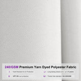 PURPLE LEAF Umbrella 13' x 13' Commercial Semi Auto Lift, White