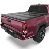 OEDRO Low-Profile Hard Quad-Fold Tonneau Cover Fit for 2016-2023 Tacoma 5ft