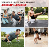 Mochantum Push Up Bar – Heavy-Duty Stainless Steel Pushup Stands with Non-Slip Base, 660 lb Capacity, Portable Home Gym Equipment, White