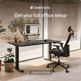 Desktronic HomeOne Standing Desk 54x28 — Ergonomic Sit Stand Home Office Desk, Made in Europe