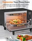 Nuwave Bravo Pro Smart Air Fryer Toaster Oven Combo, Airfryer Convection Oven Countertop, 10-in-1 Functions with Quicker & Even Crisp Technology, 1800W, 50-450°F, PFAS-Free, 21QT, Black