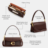 Coated Canvas Signature Tabby Shoulder Bag 26 Refresh