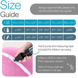Core Balance Exercise Ball for Workouts, Anti-Burst and Slip Resistant, Swiss Yoga Ball for Pregnancy, Stability, Fitness and Physical Therapy, 4 Sizes, with Pump (33" / 85cm Pink)
