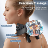 Luxulist Neck Massager for Pain Relief with Deep Tissue Massage and Heat, Bionic Hand Neck and Shoulder Massager for Back Relaxation Home Office Travel