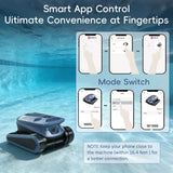 (2026 New) 240-Min Cordless Robotic Pool Cleaner, Wall-Climbing, 2 Brushes&Motors, Enhanced Waterline Care, Smart Wavepath Navigation, Pool Robot for Inground Pools up to 3,230 Sq.ft