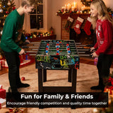 Goplus Foosball Table, 2-in-1 Soccer Table with Detachable Legs for Tabletop, Freestanding Arcade Game Table with 2 Balls, 2 Score Records for Adults, Indoor Home Office Bar Game Room