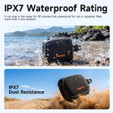 TAZATA Bike Speaker, IPX7 Waterproof & Dustproof Portable Bluetooth Speaker for Scooter Handlebar, Enhanced Bass, Shower Speakers, 11H Battery, Versatile Strap,TWS Bike Accessories for Travel Outdoor