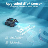 Aiper Scuba S3 Robotic Pool Cleaner, Cordless Lightweight with Strong Suction, Waterline Scrubbing, Smart Sensor Navigation, App Control & Waterline Parking, 240 Min Runtime for In-Ground Pools, Gray