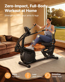 MERACH Recumbent Cross Trainer with Arm Exerciser Full-Body Workout