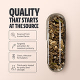 FreshCap Mushrooms Premium Organic Turkey Tail Supplement Capsules - 10:1 Fruiting Body Extract with 35% Beta-Glucans - 3rd-Party Tested - Supports Daily Immunity and Gut Resilience (60 Capsules)