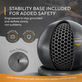 MANTRA SPORTS Yoga Ball Chair - Stability Ball and Exercise with Base for Office Desk Sitting, Active Chair for Posture & Core Support, Seat for Home Gym, Abs, Stretching, Therapy, Fast Pump Included