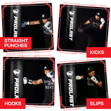 PROLAST Heavy Punching Kicking Bag, Black, 5ft, 100 lbs