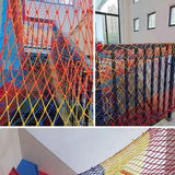 ZXHKZDX Child Safety Net, Balcony Protection Net, Partition Decorative Fishing Net, Durable Nylon Net Braided Rope Net, Playground Ceiling Fence Ladder Railing Net(5x6m)