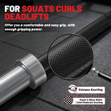 7FT Olympic Barbell 45 lb Barbell 2 INCH 1000lbs Capacity Olympic Bar with Moderate Knurling For Squats Curls Deadlifts Black and Silver
