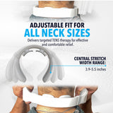 FORTHiQ Neck TENS Machine with Heat, Electric Neck Massager for Pain Relief, 15 Levels Deep Tissue Massage, Portable and Soothing, FSA-HSA Eligible