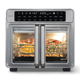 Kitchen Elite 26 Quart French Door Air Fryer Oven – Family Size Countertop Convection Cooker with LED Display, Stainless Steel