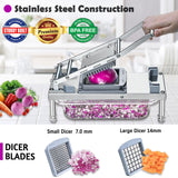 Veggie Chopper With 8 Blades, Onion Chopper with Container, Pro All-in-1 Food Chopper Vegetable Cutter, Grater, Dicer goldtree