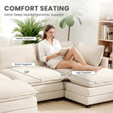 ROWHY 112'' Sectional Modular Cloud Couch