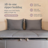 Beddy's Pink All-in-One Zipper Bedding Set - Minky Lined - King